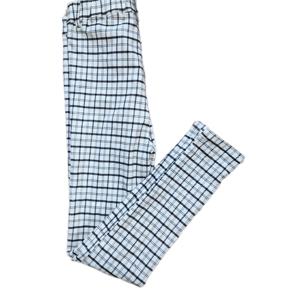 GARAGE Plaid Black and White Plaid jeans Size M - Picture 6 of 6